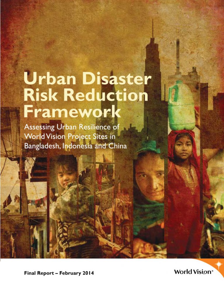 Urban Disaster Risk Reduction Framework | Children in a Changing Climate